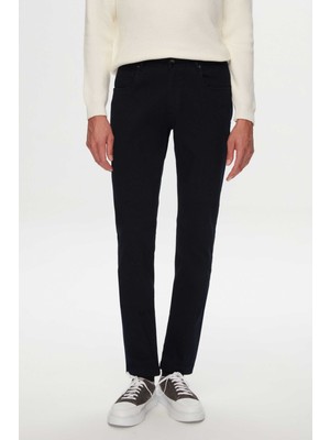 Ds Damat Slim Fit Lacivert Gabardin Denim Pantolon