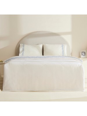 Karaca Home Sparky %100 Pamuk Yaprak Nakışlı Çift Kişilik Pike Takımı