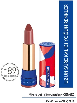 Yves Rocher 3.8 G Ultra Nemlendirici Gül Kurusu Ruj Parlak Özellikli Lipstick
