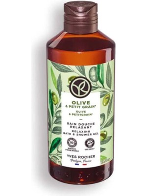 Yves Rocher Duş Jeli - Nemlendirici Ferahlatıcı Zeytin Turunç - SLS,SLES İçermez,Vegan-400ml