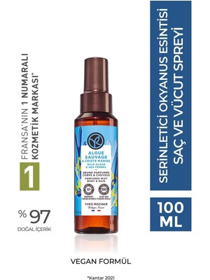 Yves Rocher Saç ve Vücut Spreyi- Serinletici Okyanus Esintisi- Vegan-100ml