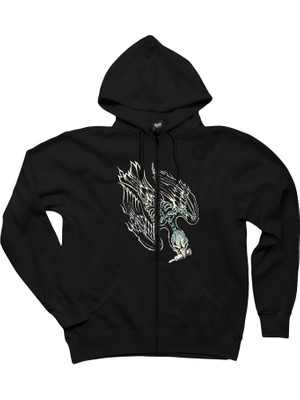 Lamb Of God Fly Siyah Fermuarlı Kapşonlu Sweatshirt
