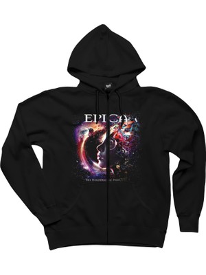 Epica The Holographic Principle Siyah Fermuarlı Kapşonlu Sweatshirt