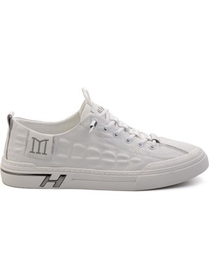 Bambi Beyaz Leather Erkek Sneaker E01185510603