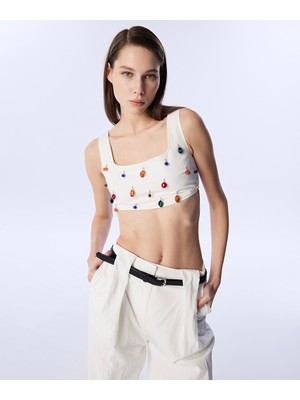 Kontrast Aksesuarlı Bluz TS1250006140018