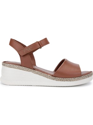 Tamer Tanca Kadın Taba Comfort Sandalet 1107 108 Bn Sndlt Y25 K.taba Dr