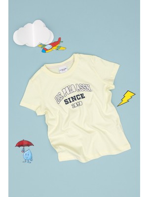 U.S. Polo Assn. Erkek Çocuk Limon Bisiklet Yaka Tişört 50307174-VR035
