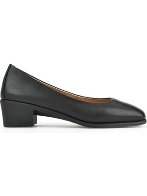 Ziya, Kadın Hakiki Deri Konfor Ayakkabı 1511050Z3222 Siyah