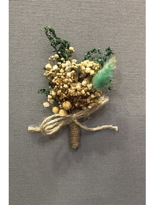 Hayalperest Boncuk Su Yeşil Cipsolu Yaka Çiçeği