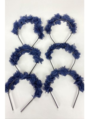 Hayalperest Boncuk Lazer Çiçekli 6 Adet Nedime Tacı ve Hediyelik Çocuk Tacı 6 Adet