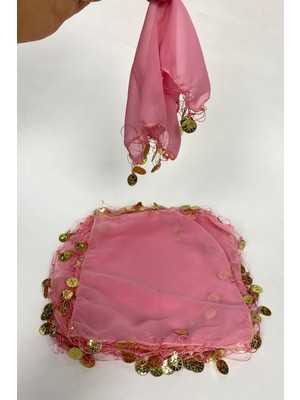 Hayalperest Boncuk Para Pul Işlemeli Şifon Lüx Halay Mendili 10 Adet