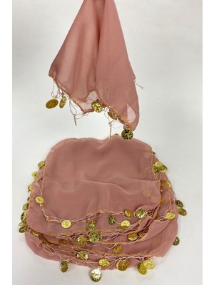 Hayalperest Boncuk Pudra Para Pul Işlemeli Şifon Lüx Halay Mendili 10 Adet