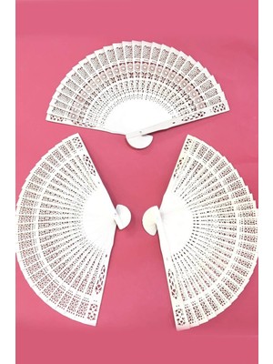 Hayalperest Boncuk Ahşap Yelpaze Hediyelik