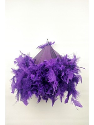 Hayalperest Boncuk Lacivert Tüylü Lüx Halay Mendili 1 Adet