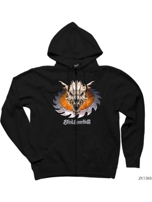 Blind Guardian Blade Siyah Fermuarlı Kapşonlu Sweatshirt