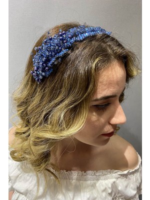 Hayalperest Boncuk Yaprak Model Boncuklu Saç ve Türban Aksesuarı