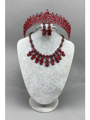 Hayalperest Boncuk Mia Gelin Kına Tacı ve Kolye Seti