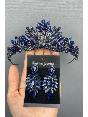 Hayalperest Boncuk Berlin Gelin Kına Taç ve Küpe