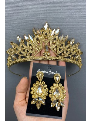 Hayalperest Boncuk Lilya Gelin Kına Tac ve Küpe