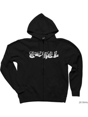 Ezkel Underground Siyah Fermuarlı Kapşonlu Sweatshirt