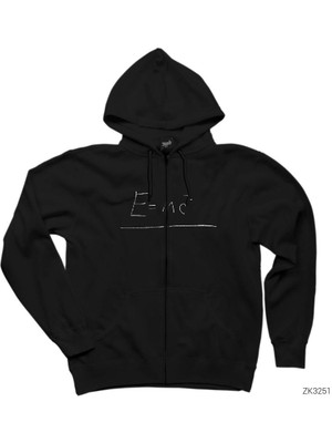 Fizik Emc2 Siyah Fermuarlı Kapşonlu Sweatshirt