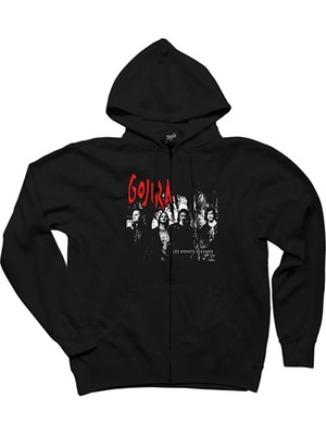 Gojira Les Enfants Sauvages Siyah Fermuarlı Kapşonlu Sweatshirt