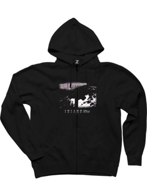 Ihsahn After Siyah Fermuarlı Kapşonlu Sweatshirt