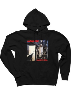Annihilator Alice In Hell Siyah Fermuarlı Kapşonlu Sweatshirt