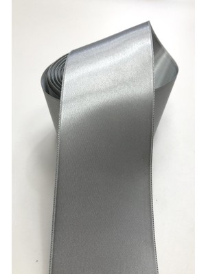 Hayalperest Boncuk Gri Renk Saten Kurdele 6 cm