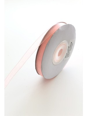 Hayalperest Boncuk Yavruağzı Rengi Organze Kurdele 1 cm