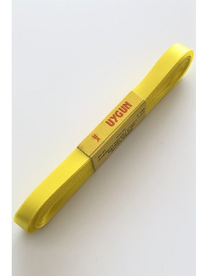Hayalperest Boncuk Sarı Saten Kurdela 1 cm