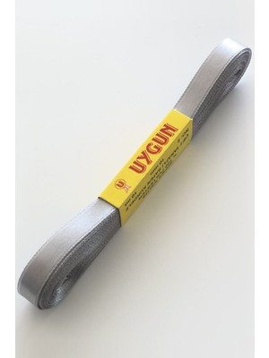Hayalperest Boncuk Açık Gri Saten Kurdele 1 cm