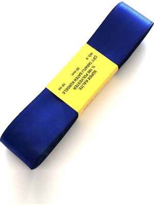Hayalperest Boncuk Saks Mavi Saten Kurdele 3 cm