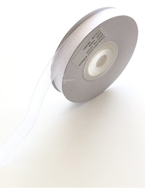 Beyaz Organze Kurdele 1 cm