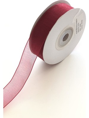Bordo Organze Kurdele 2 cm
