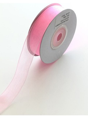 Pembe Organze Kurdele 2 cm