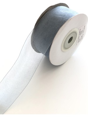 Gri Organze Kurdele 3 cm