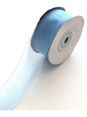Bebe Mavi Organze Kurdele 3 cm