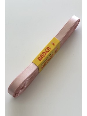 Hayalperest Boncuk Pudra Renk Saten Kurdele 1 cm