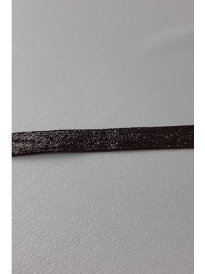 Hayalperest Boncuk Kahverengi Simli Kadife Kurdele 2 cm