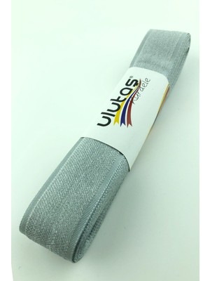 Ulutaş Gri Kadife Efektli Kurdele 2,50 cm