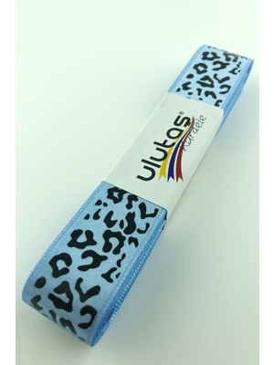 Ulutaş Bebe Mavi Dana Desen Baskılı Saten Kurdele 2,5 cm