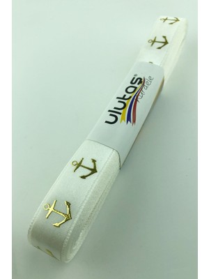 Ulutaş Gold Çapa Varak Baskılı Saten Kurdele 1,5 cm