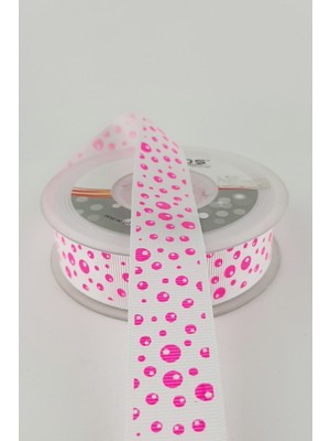 Fuşya Neon Grogren Kurdele 2,5 cm 20 mt