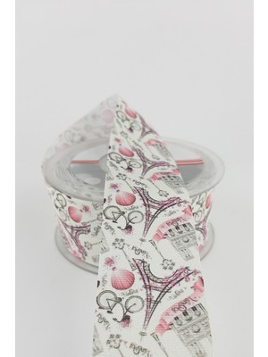 Eyfer Kule Desenli Grogren Kurdele 4 cm 20 mt