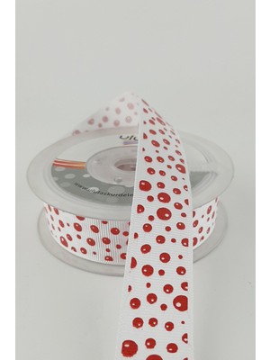 Kırmızı Neon Grogren Kurdele 2,5 cm 20 mt