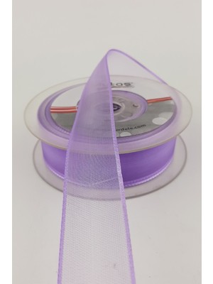 Ulutaş Lila Düz Şifon Kurdele 2,5 cm 20 mt