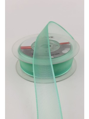 Ulutaş Su Yeşili Düz Şifon Kurdele 2,5 cm 20 mt