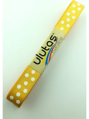 Ulutaş Açık Turuncu Puantiyeli Grogren Kurdele 1.5 cm