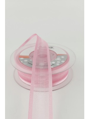 20 mt Geniş Organzeli Saten Kurdele 2,5 cm